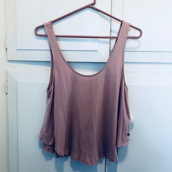 American Eagle Outfitters Tops - AEO Soft & Sexy Distressed Flowy Crop Tank